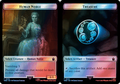 Human Noble (0039) // Treasure (0063) Double-Sided Token - Surge Foil